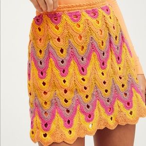 Freepeople Almost Famous Crochet Skirt